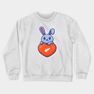 Cute rabbit love Crewneck Sweatshirt